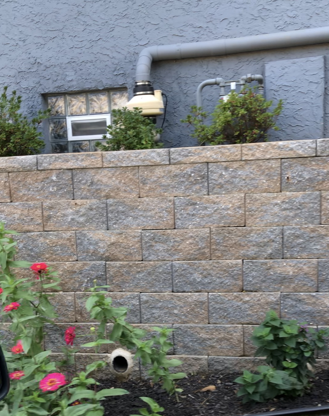 Retaining wall construction